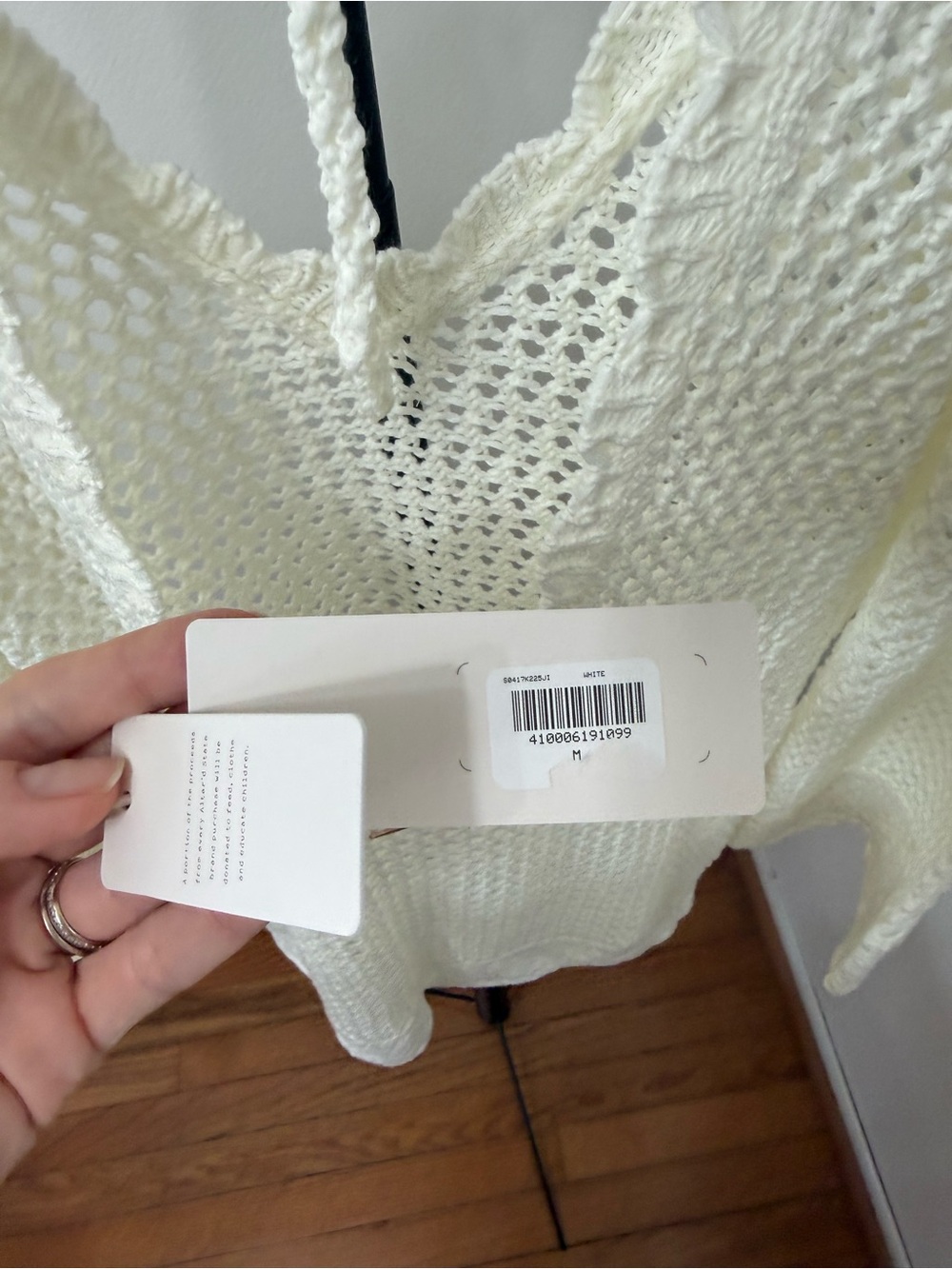 Altar'd State White Crochet Swim Cover-Up Tunic - Picture 6 of 6